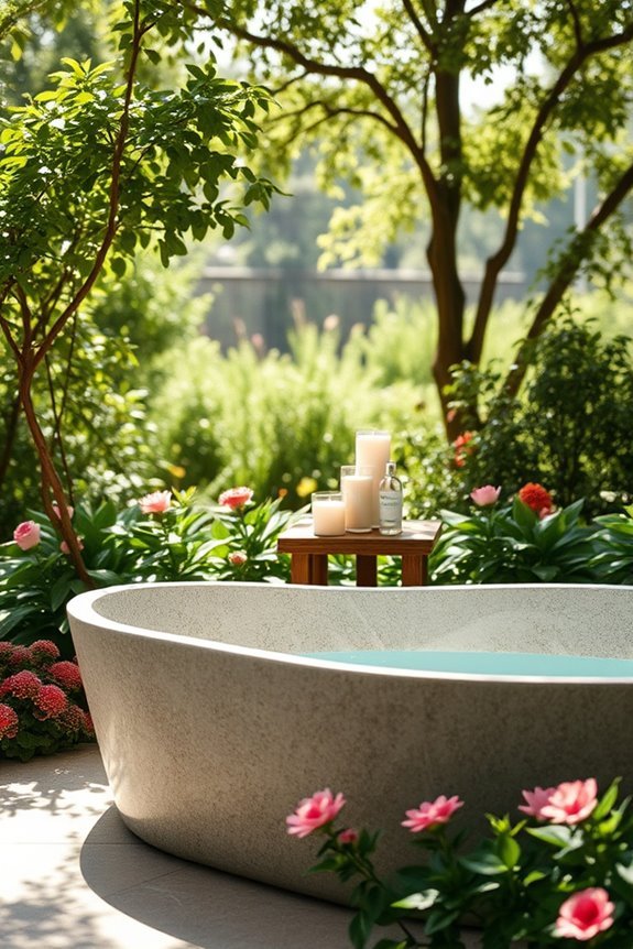 personalized outdoor bathing experience