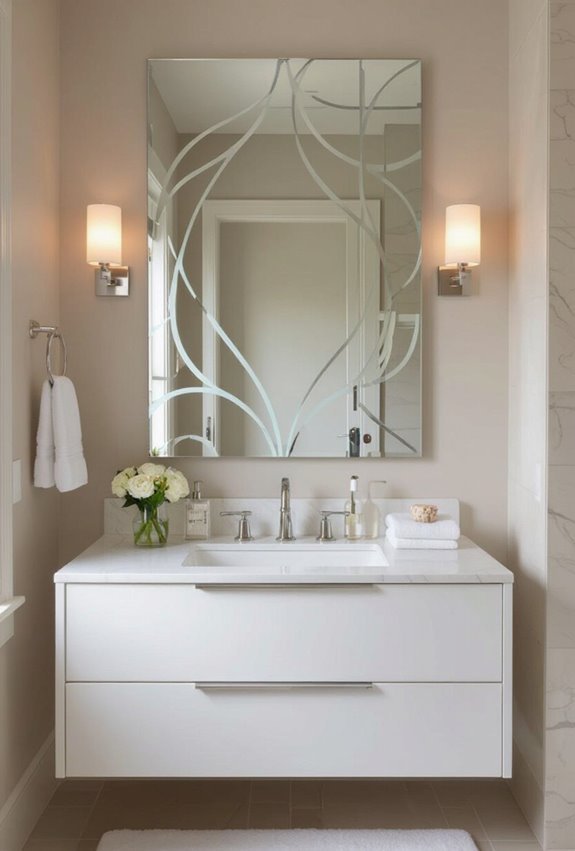 personalized removable mirror decals