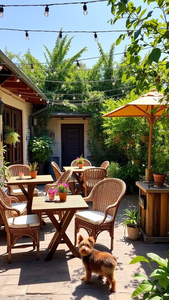 pet friendly dining amenities