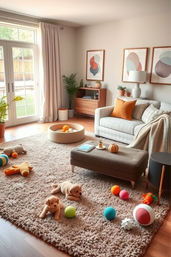 pet friendly organized play area