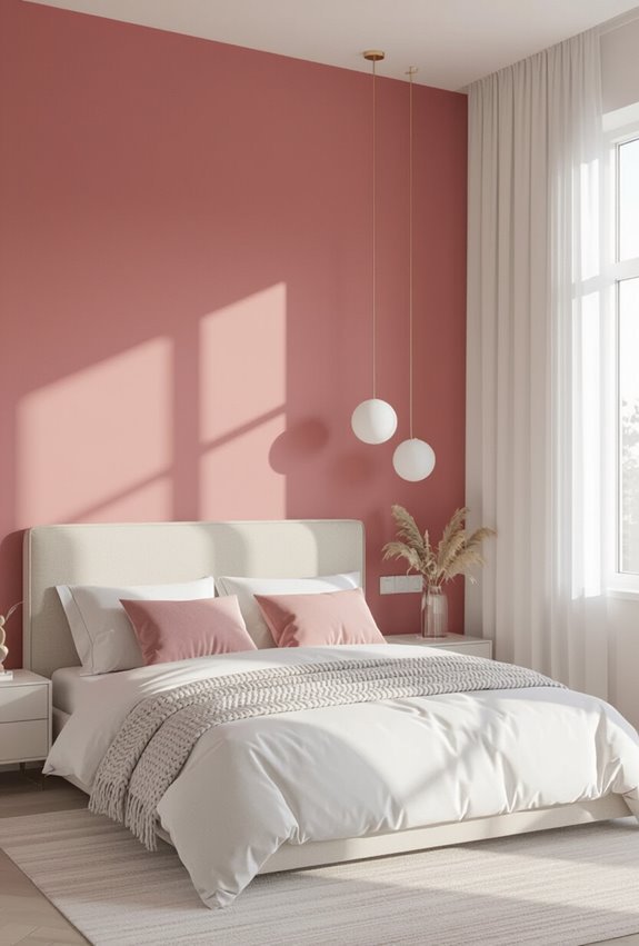 pink ombre textured accent
