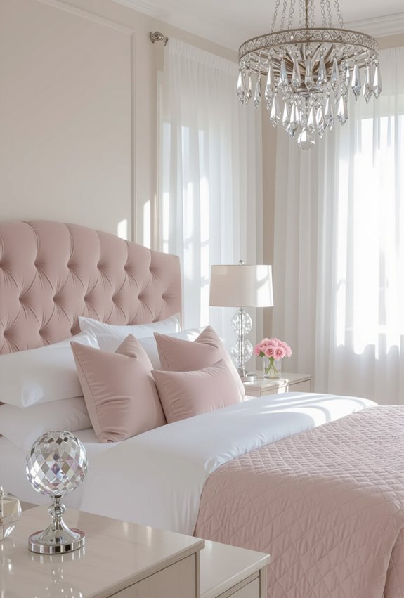 pink sparkle with crystals