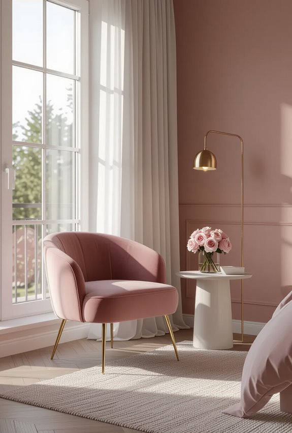 pink undertone finish ambiance