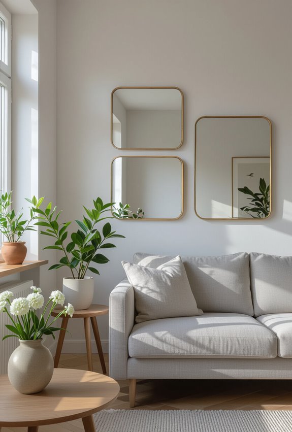 place mirrors opposite windows