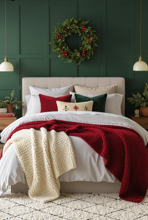 plaid tassel throws and pillows
