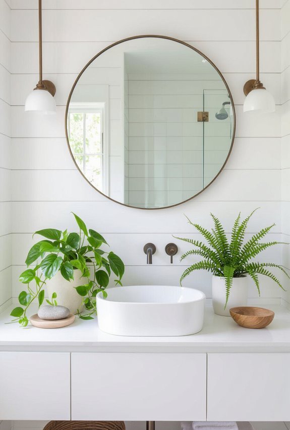 plants art shiplap charm