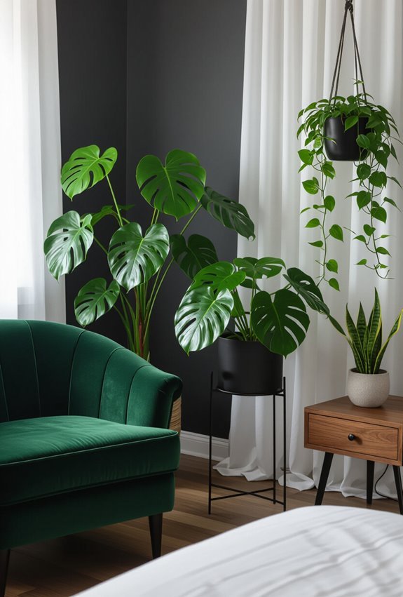 plants for moody contrast
