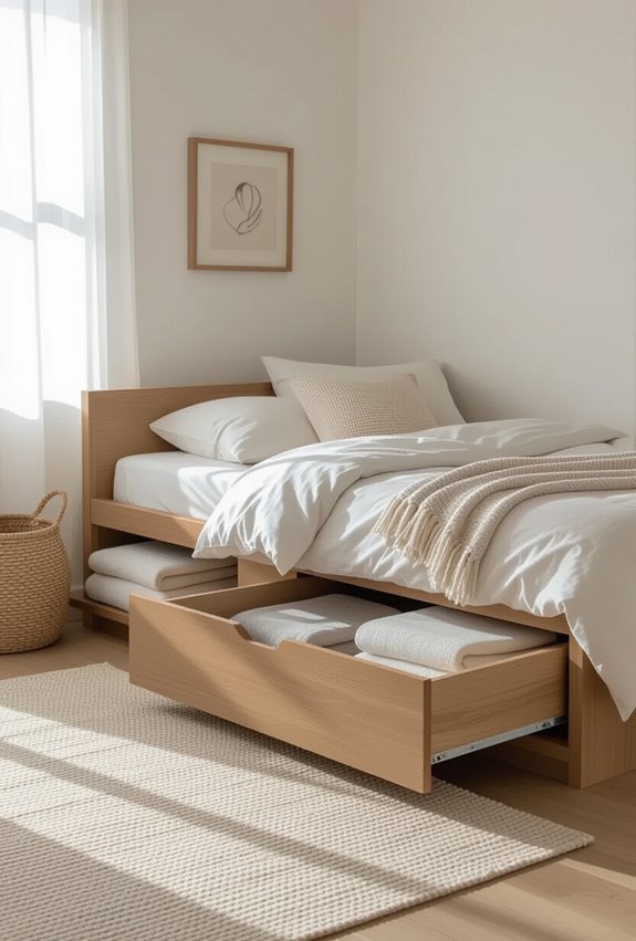 platform bed with storage