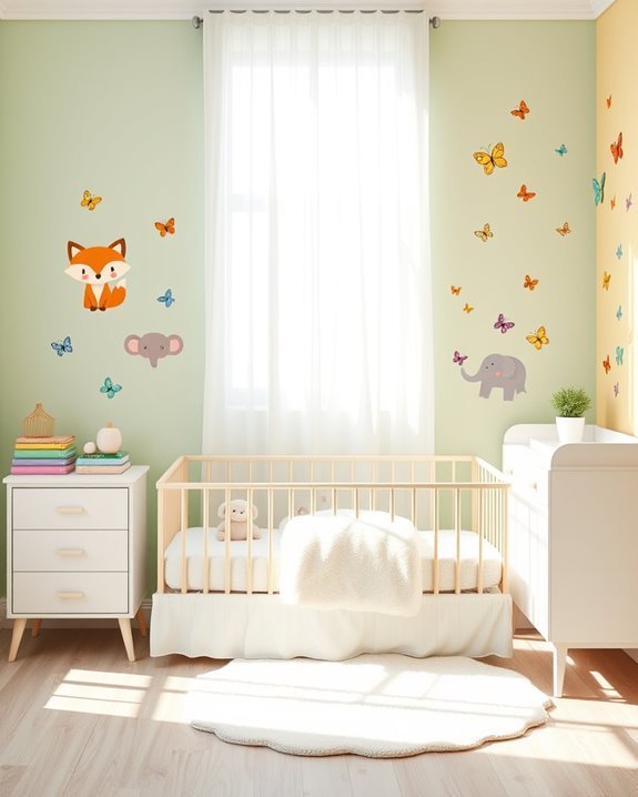 playful and colorful decals