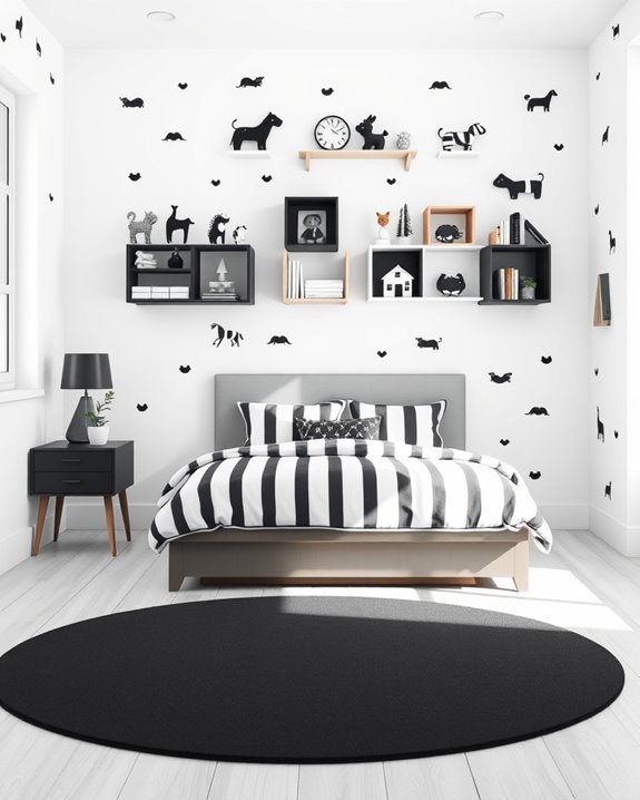playful and organized shelving