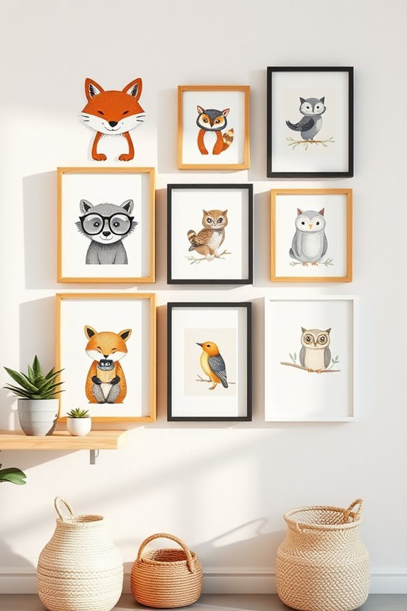 playful animal decor illustrations