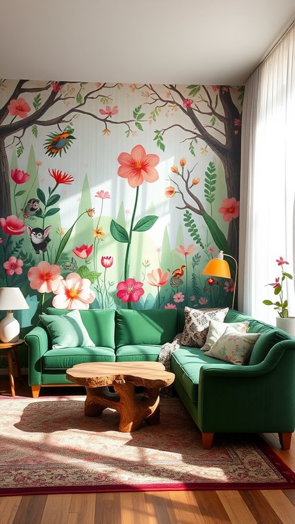 playful artistic wall designs