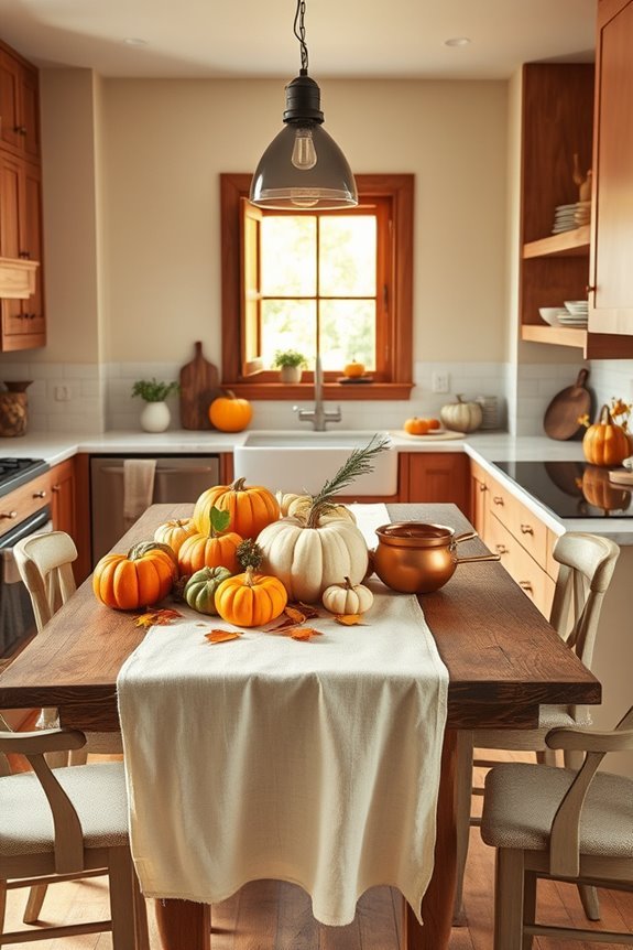 playful autumn kitchen decor