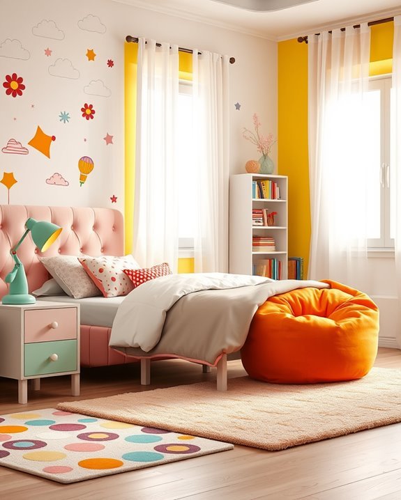playful bedroom theme ideas