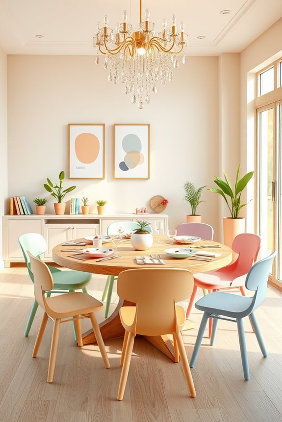 playful colorful dining experience