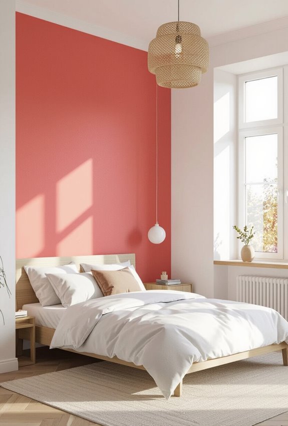 playful coral energizes tropical ambiance