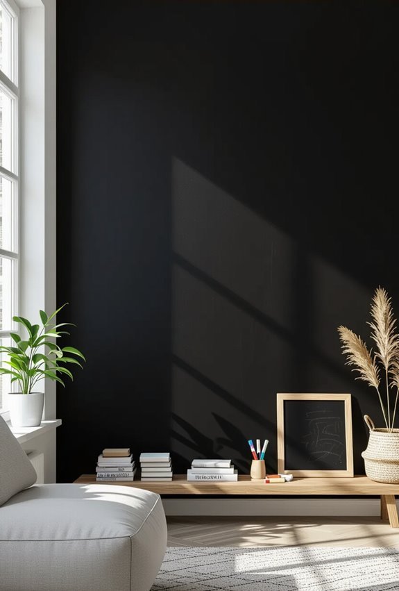 playful magnetic chalkboard wall