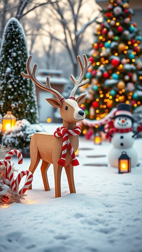 playful outdoor christmas decor