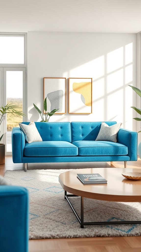 playful patterns on couch