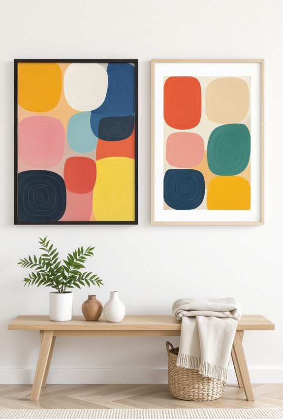 playful trio of contrasting frames