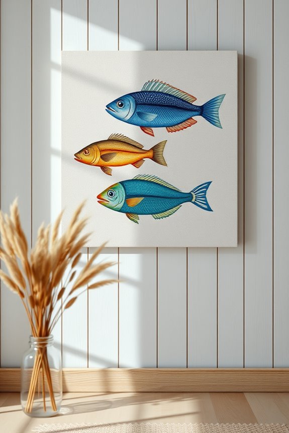 playful underwater art decor