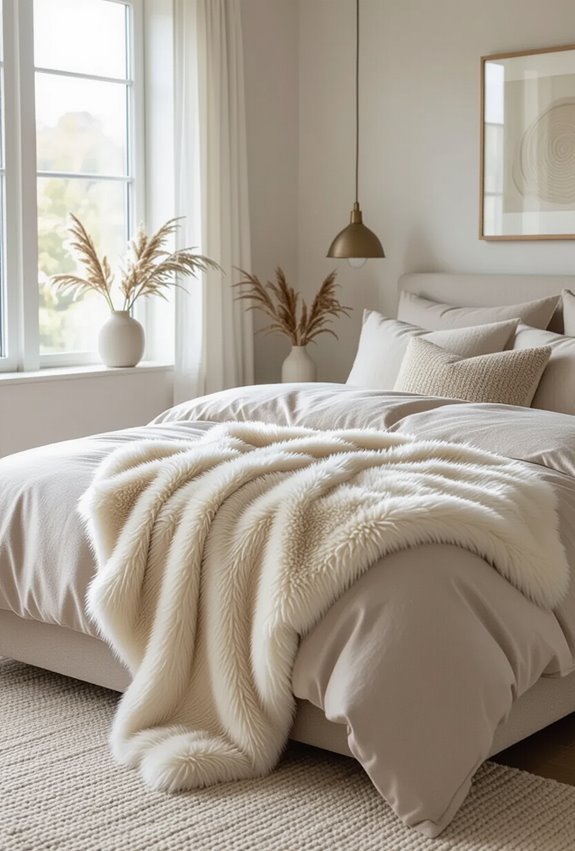 plush faux fur throws