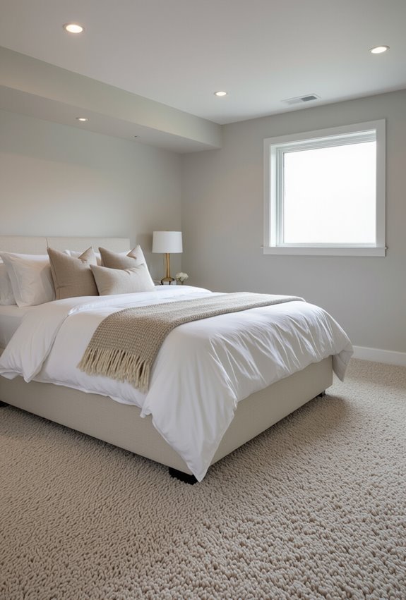 plush high pile insulated carpeting