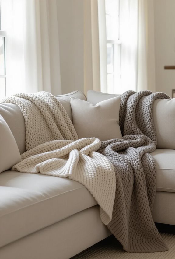 plush layered faux fur throws