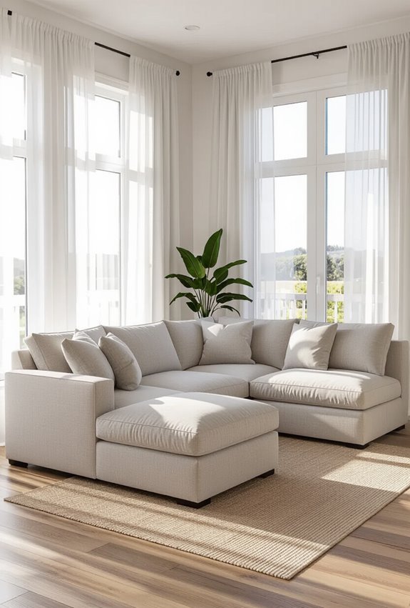 plush modular sectional seating solution