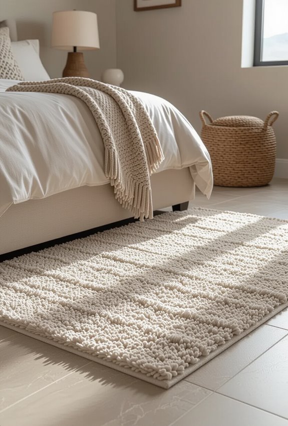 plush non slip area rug