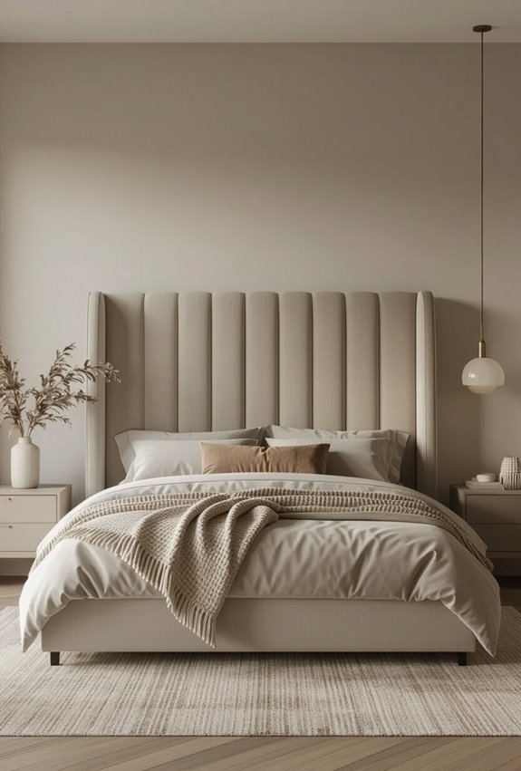 plush tufted upholstered headboard