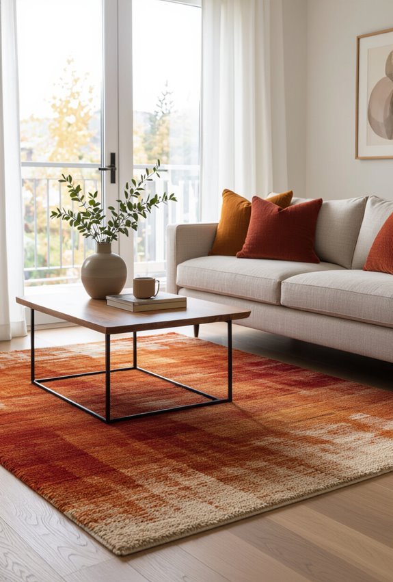 plush warm toned jute rug