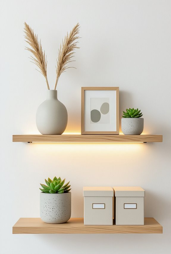 polished budget led shelf