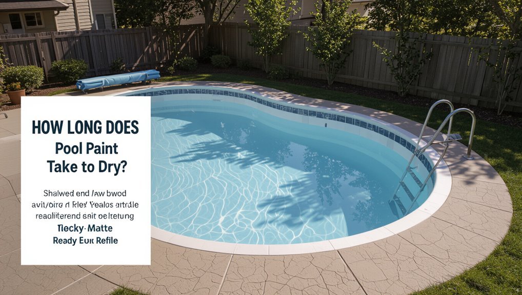 pool paint drying times