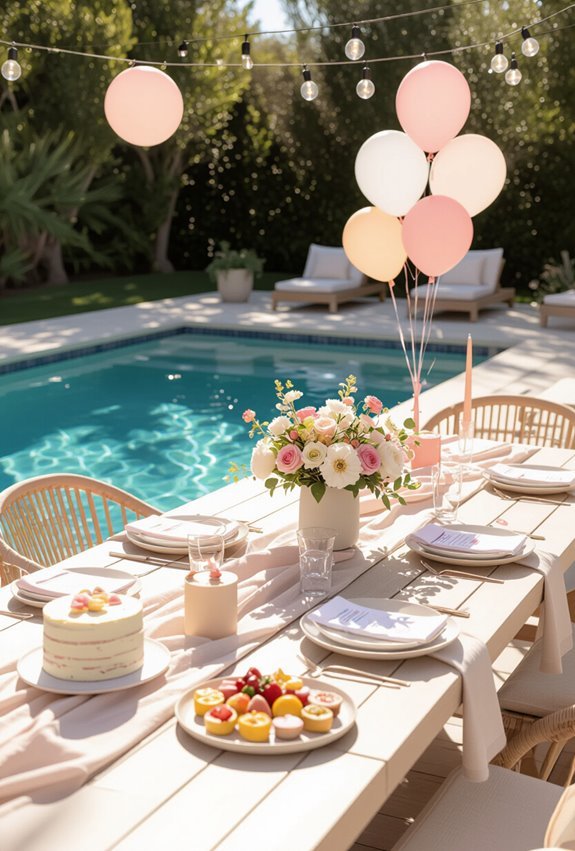 poolside festive safe fun