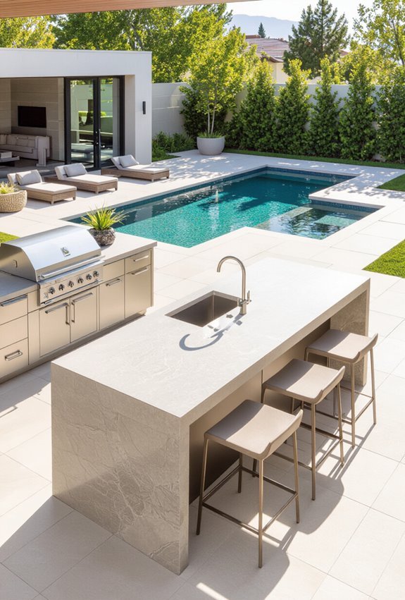 poolside kitchen and bar
