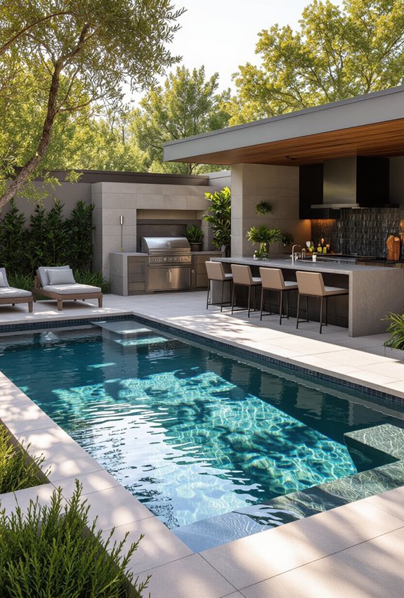 poolside kitchen and bar