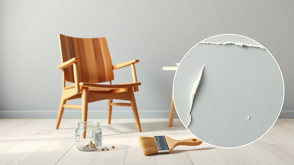 poor adhesion and flexibility