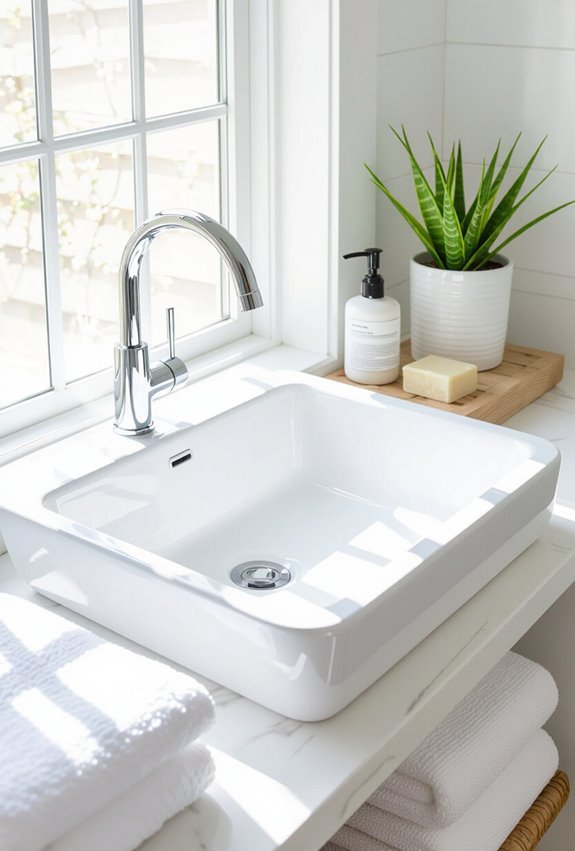 porcelain wall mounted utility sink