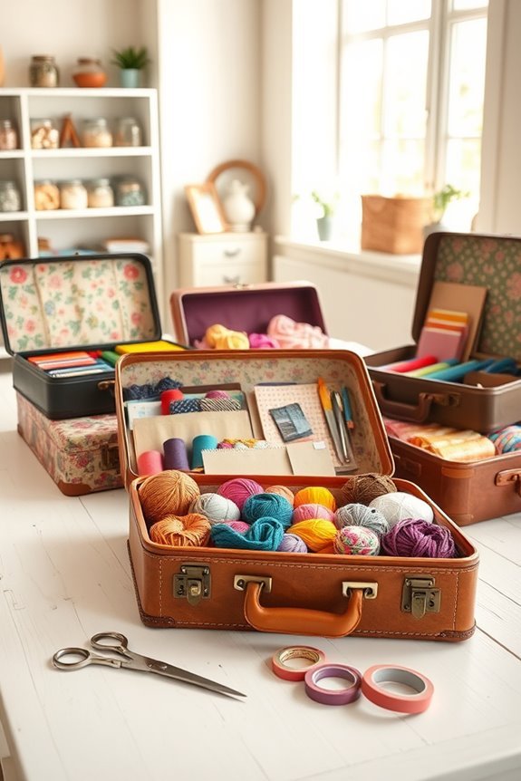 portable craft kit organization