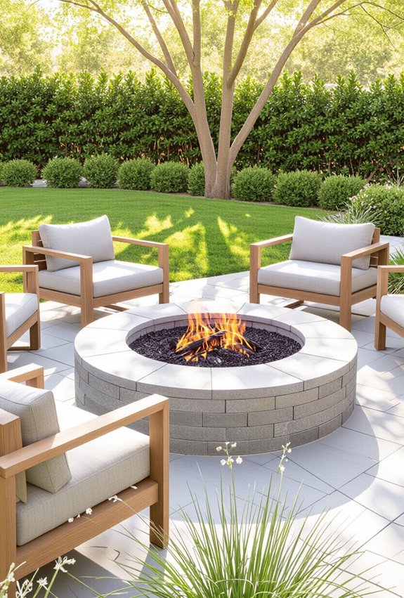 portable fire pit with storage