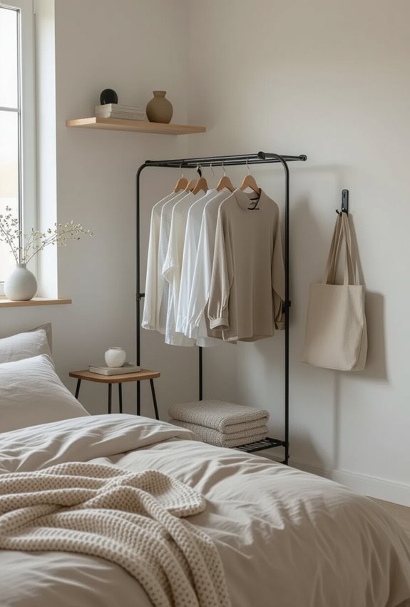 portable foldable garment rack