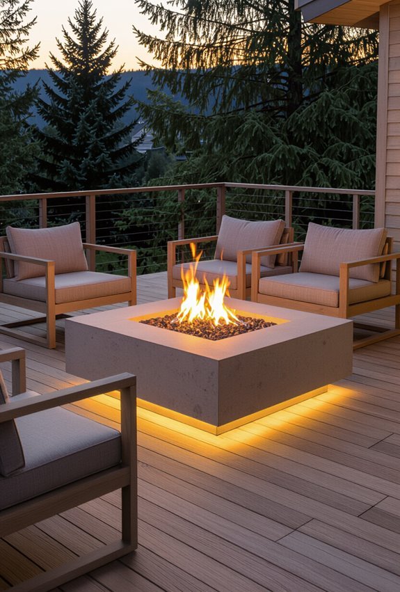 portable gas fire pit