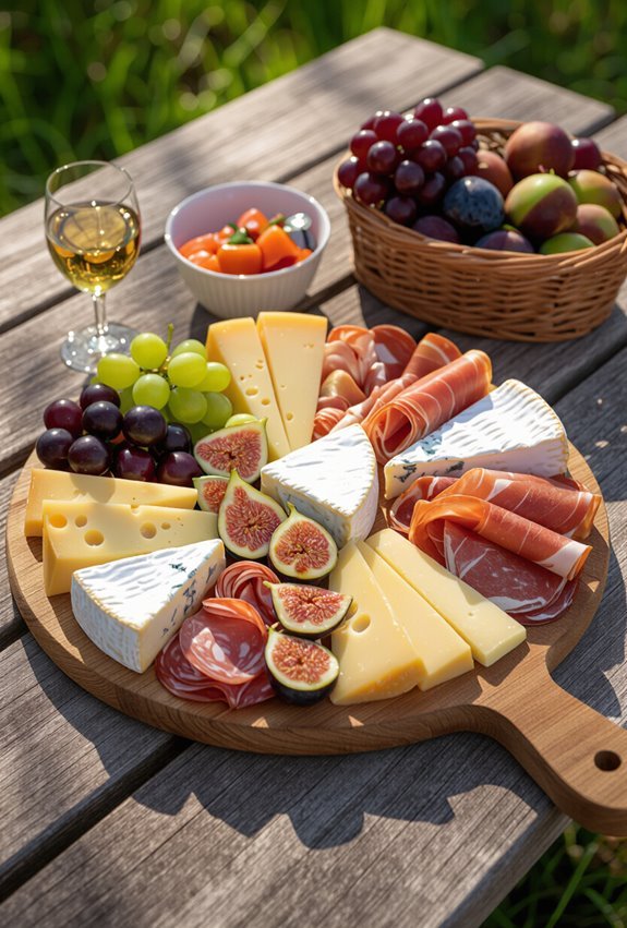 portable gourmet picnic charcuterie