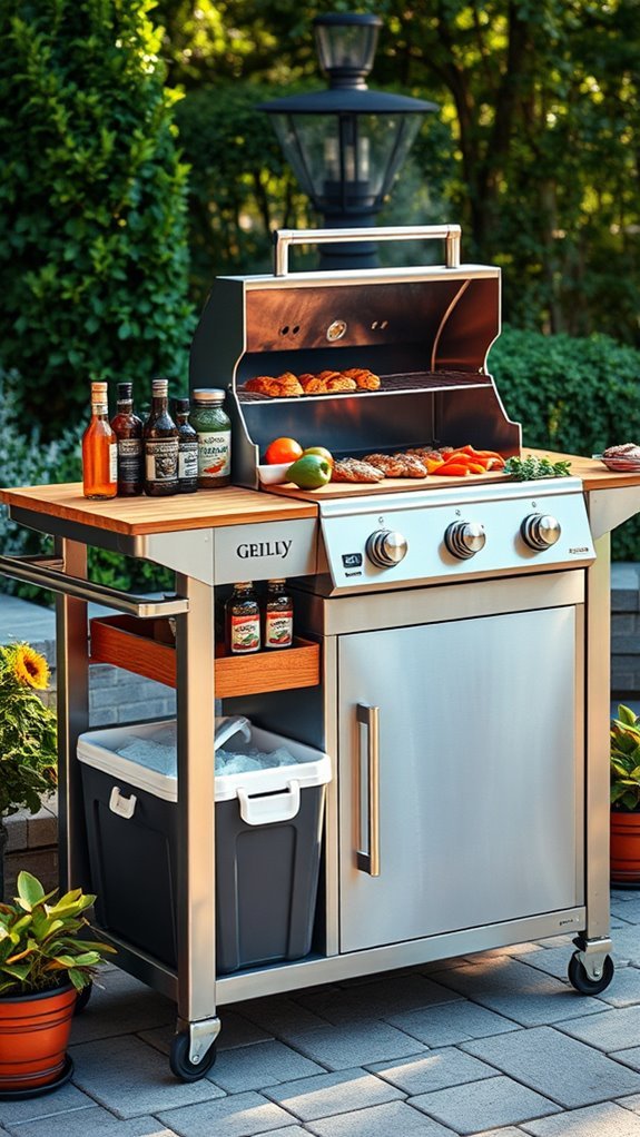 portable grill cart benefits