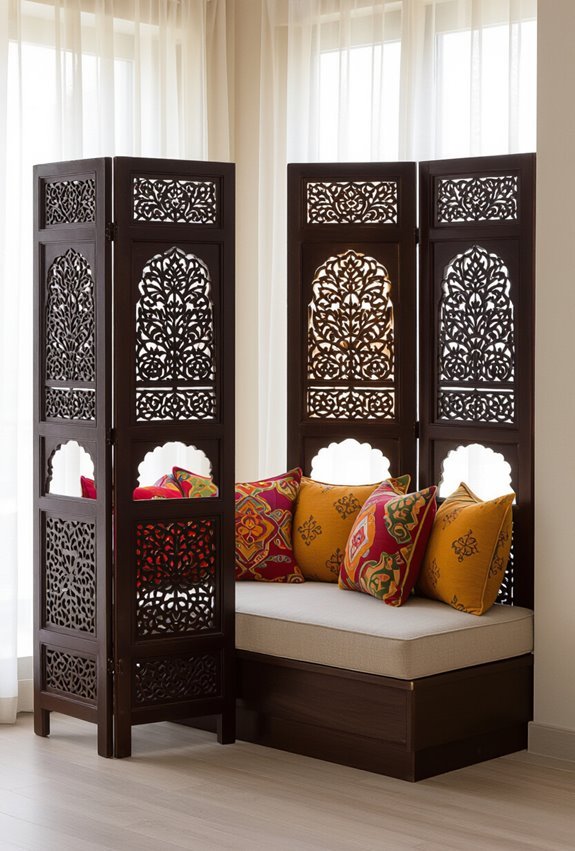portable indian folding screens
