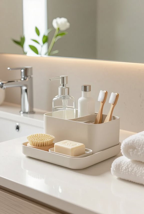 portable labeled shared caddy