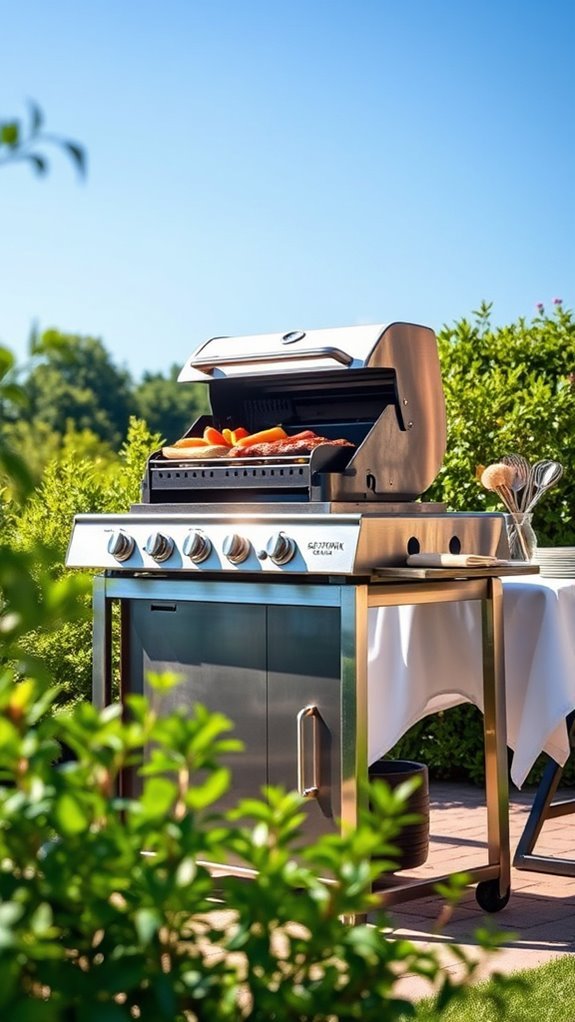 portable lightweight bbq stand