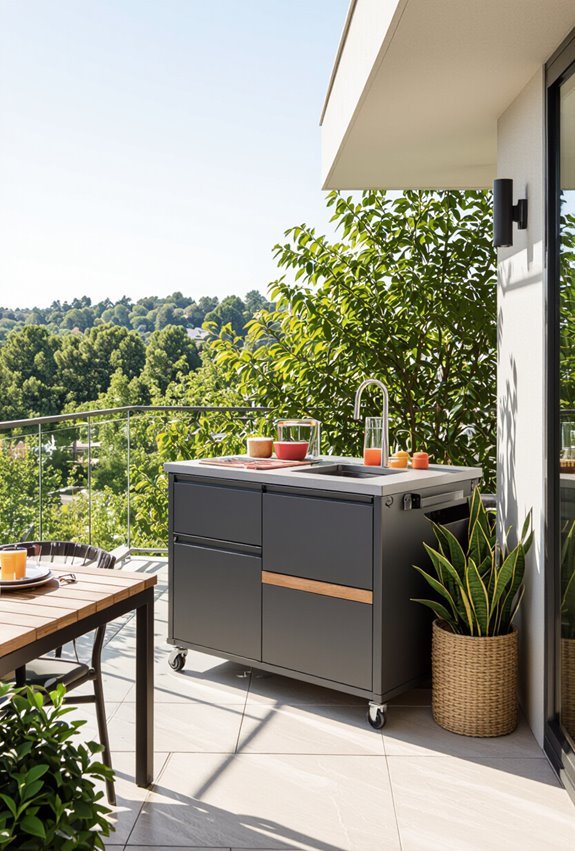 portable modular renter friendly kitchen