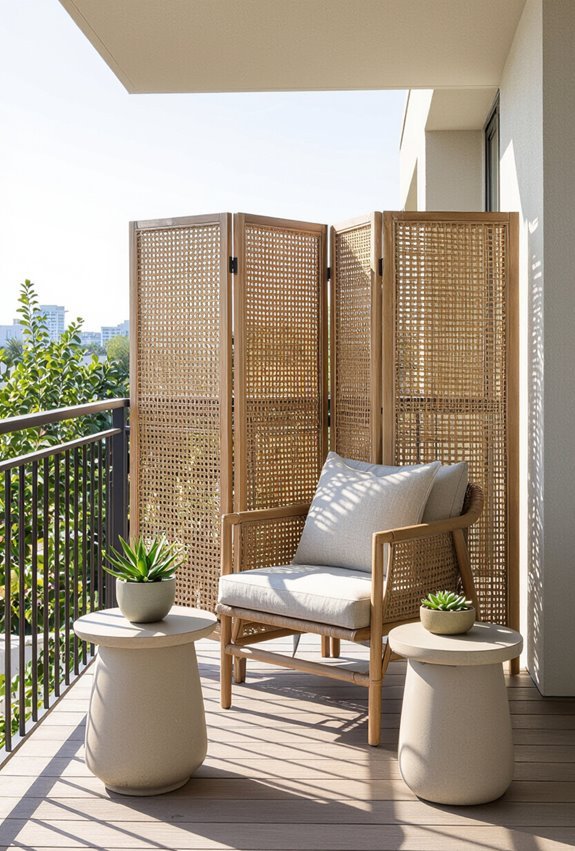 portable patterned folding screen